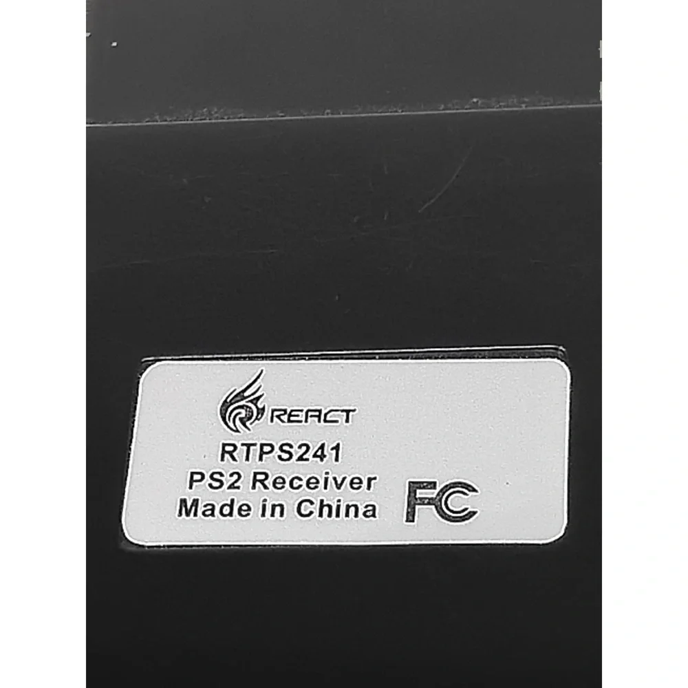 React RTPS241 Wireless Controller Receiver Adapter PS2 Gaming Console Accessory
